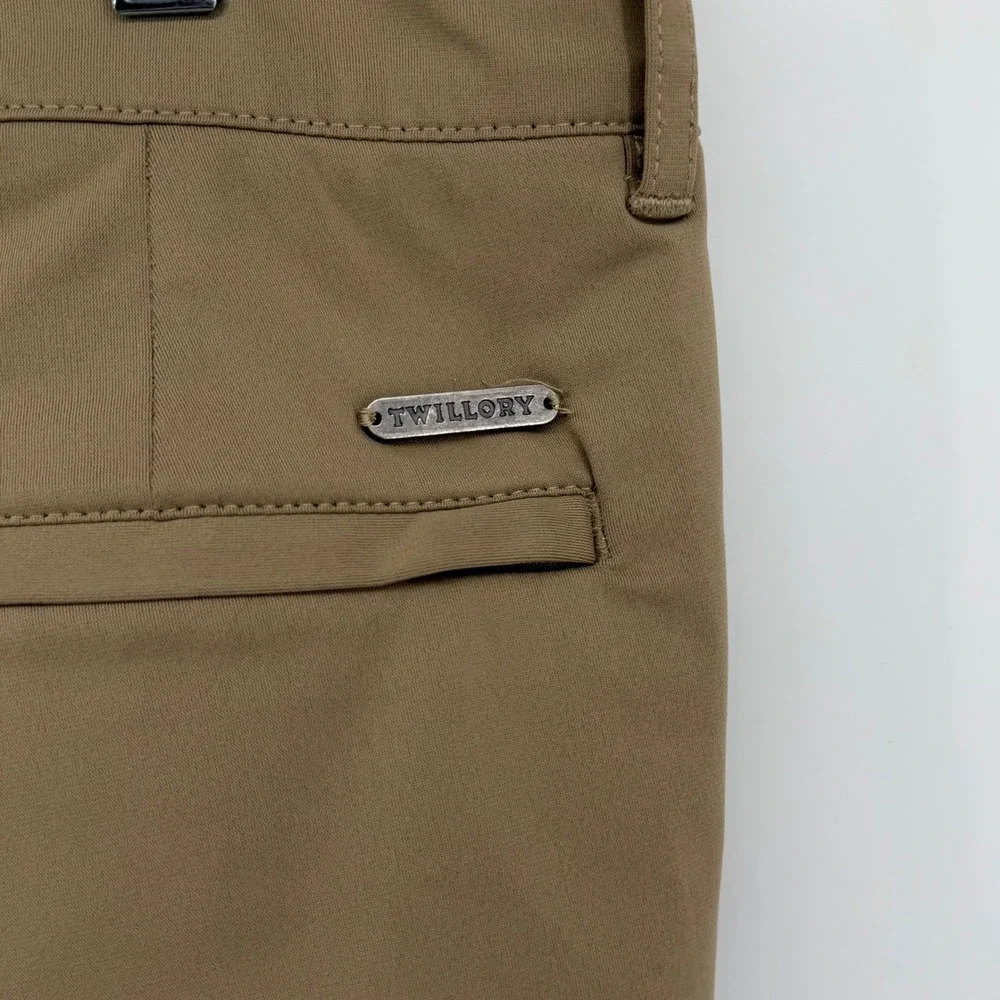 TWILLORY‎ Performance Fabric Tailored Fit Khaki Mens Dress Pants 38x30